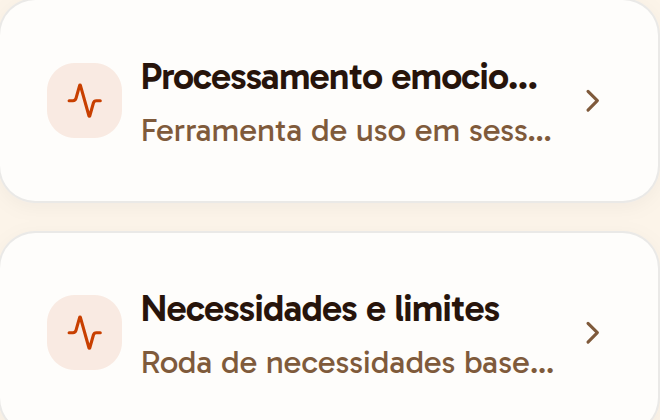 Ferramentas clínicas vinculadas ao paciente